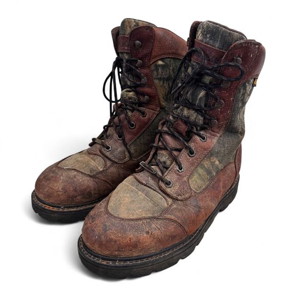 LaCrosse 500014 Men’s 8W Camo Brown Leather Hunting Boots Thinsulate Waterproof - Picture 6 of 11